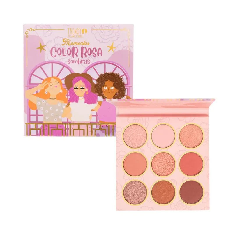 Paleta de Sombras Color Rosa Trendy